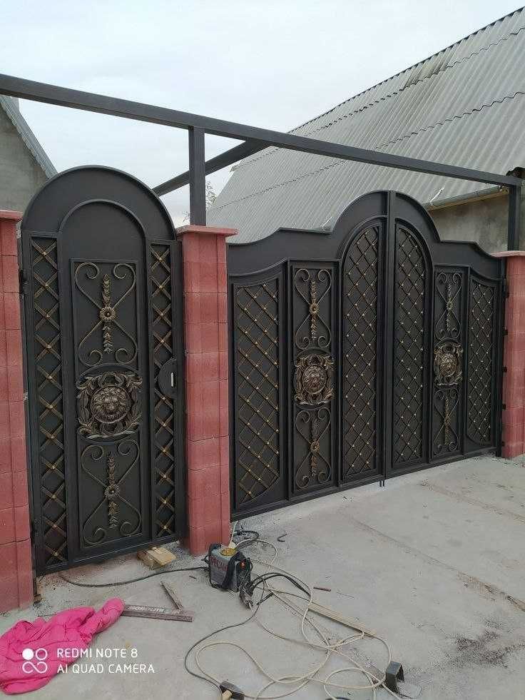 Кованый Калитка Забор Вороты Какпа Распашные Откатные Сварка в Алматы