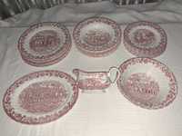 set de masa serviciu portelan englezesc Myotts Country Life 6 persoane