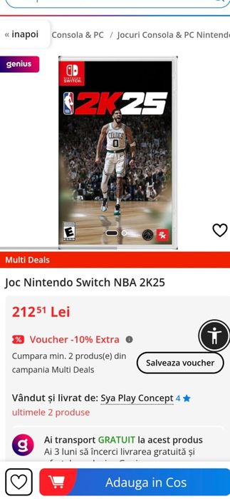 Joc Nintendo Switch NBA 2K25