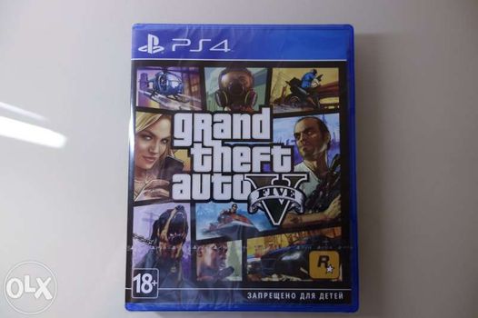 ДИСК PlayStaion 4 PS4 GTA 5 Premium Edition На русском! Новый Оригинал