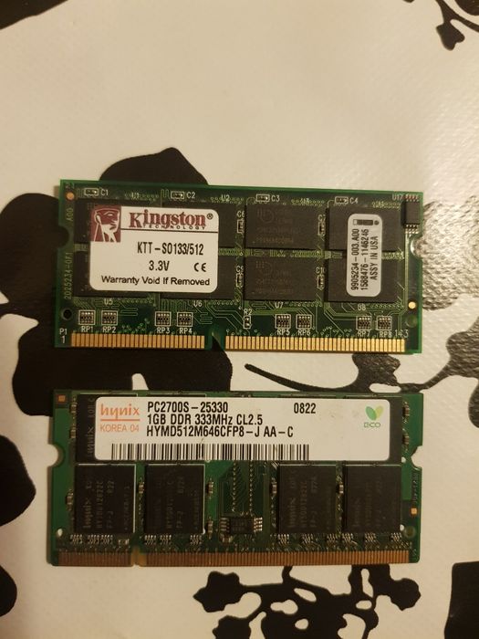 Kit Ram 2x4gb Ddr3L / Ram 1gb Ddr1