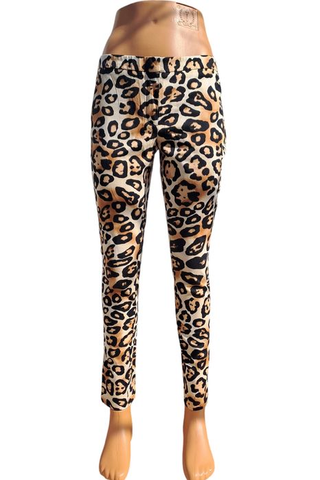 Pantaloni print leopard