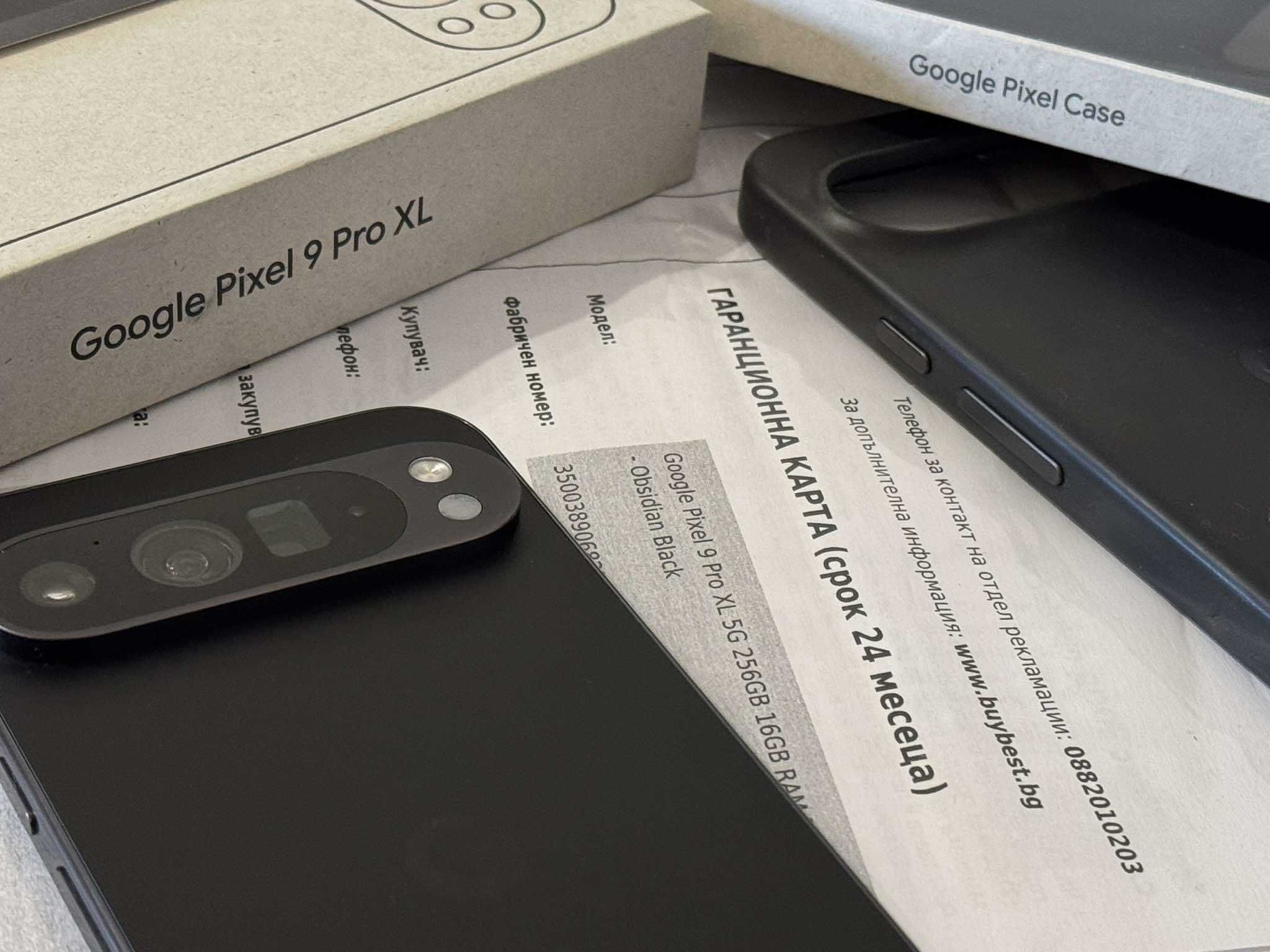 Бартер! Гаранция!Google Pixel 9 Pro XL 256/16GB Obsidian Black (Черен)