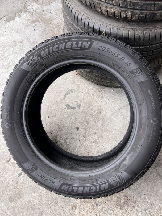 4 anvelope iarna 205/55/16 , Michelin 6.5-7 mm , DOT 2022