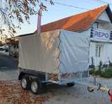 Remorca Rotaru Trailers M3 tandem AL cu prelata 750 kg
