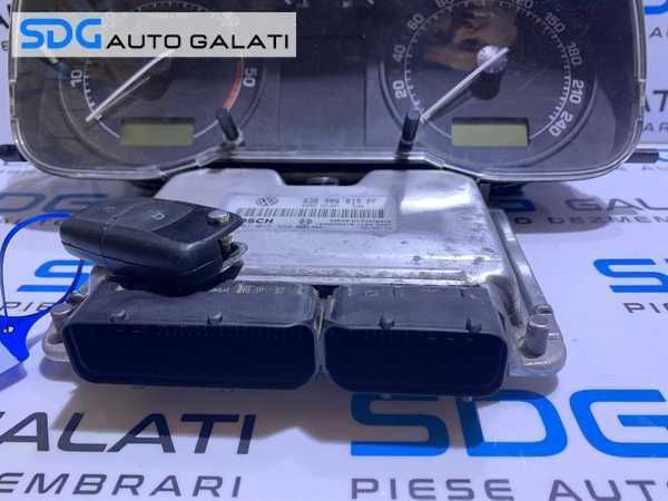 Kit Pornire ECU Calculator Motor Cip Cheie si Imobilizator Skoda Octavia 1 1.9 TDI AXR 2001 - 2011 Cod 038906019PF 0281015334 [L4415]
