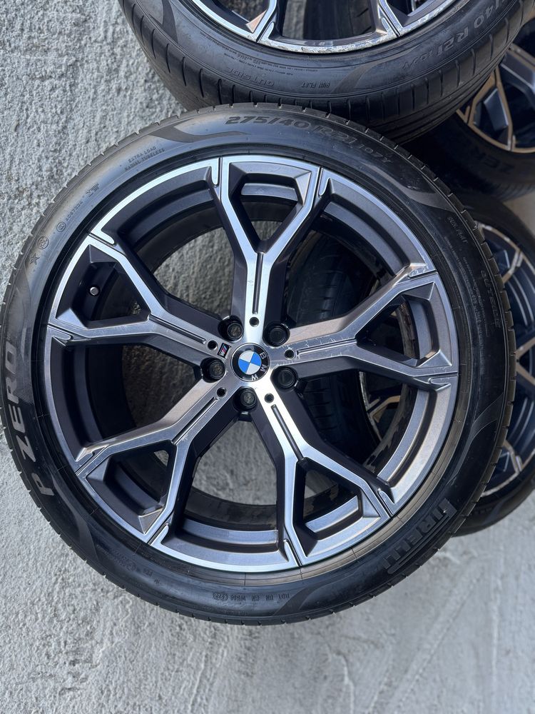 Jante Bmw X5 X6 R21 G05 G06 Originale M741 Pirelli Rft* de vara