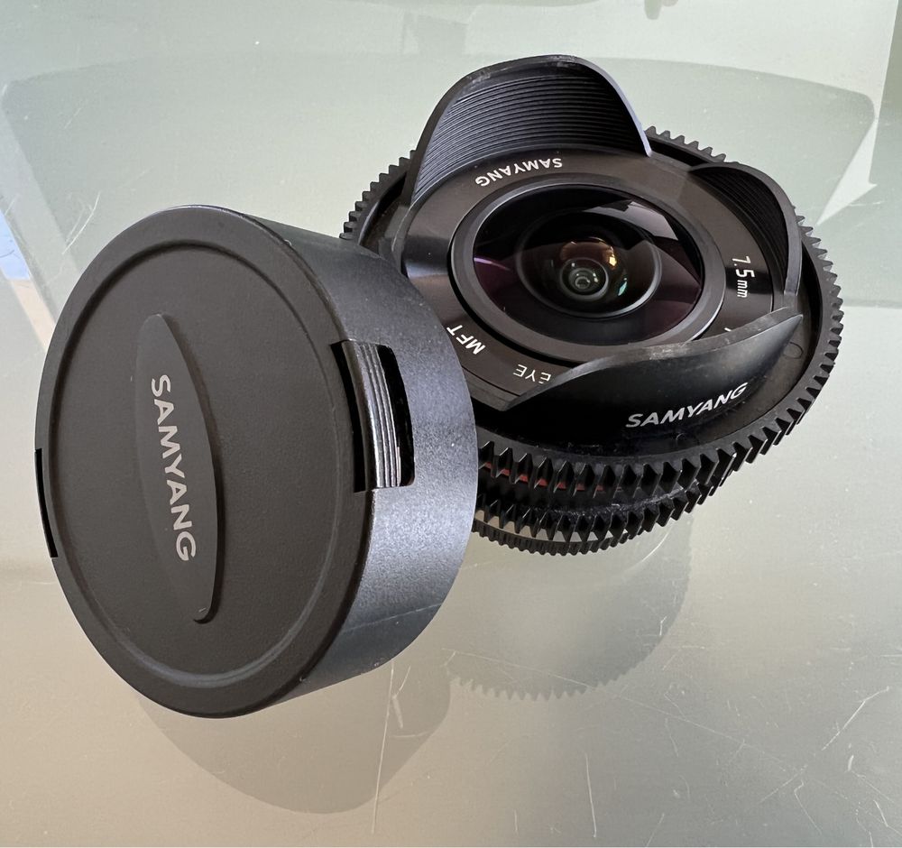 Obiectiv Samyang 7.5mm T3.8 MFT VDSLR fisheye