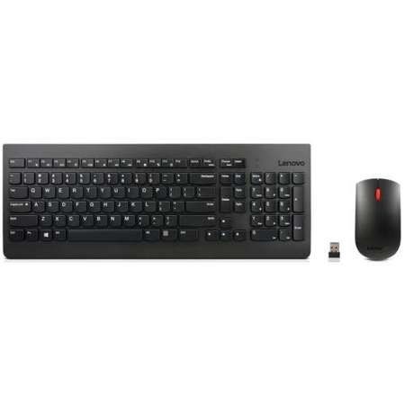 Kit Wireless Lenovo Tastatura Essential + Mouse Optic USB Black