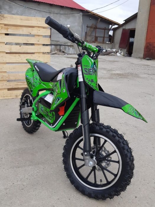 Motocicleta electric pentru copil 3- 9 ani, NITRO Serval 500W #Verde