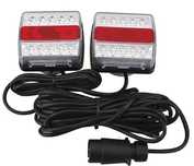 Set lampi LED magnetice pentru remorca, fisa 7 pini, cablu 7.5m 12 V