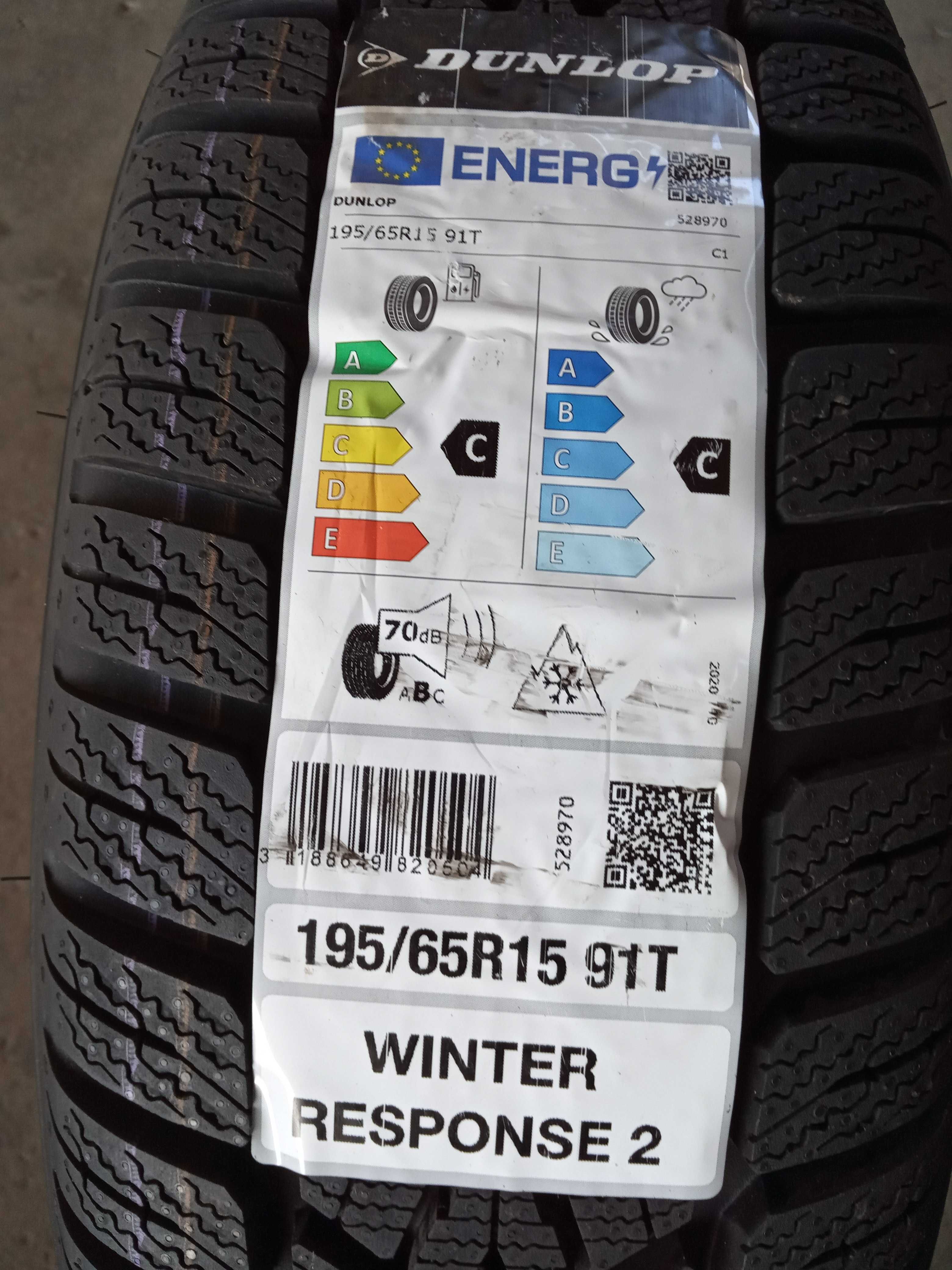 4 Нови зимни гуми 195/65R15 Dunlop Winter Resp 2 91T DOT3424 Germany