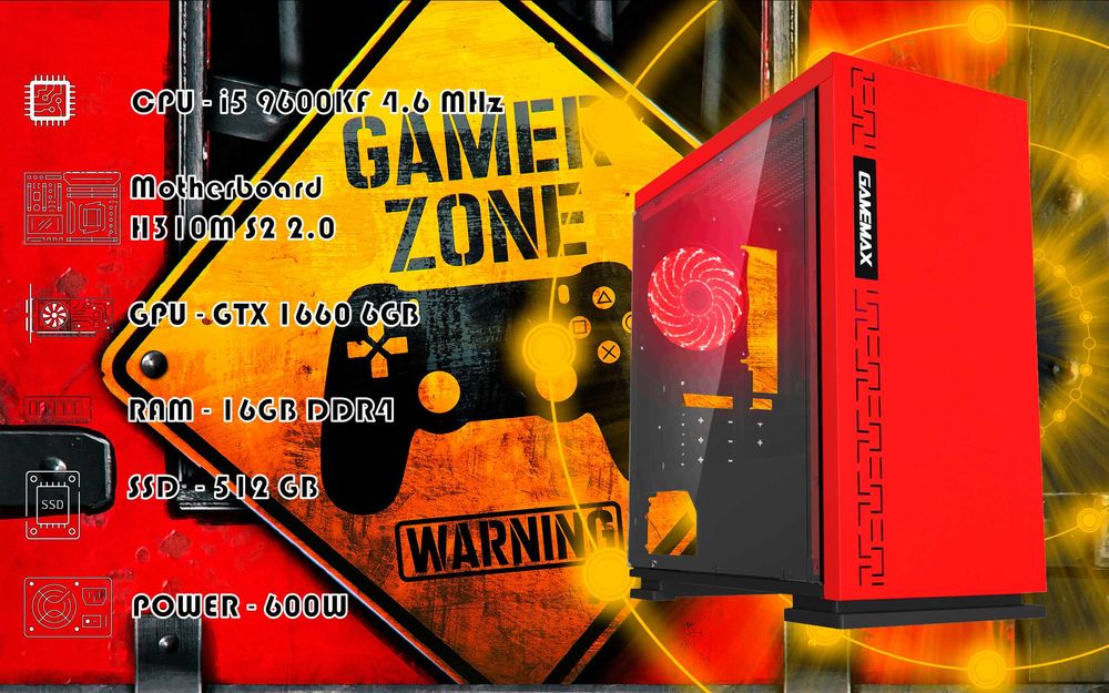 Игровой i5 9600KF\RAM 16GB\GTX 1660 6GB\SSD 512GB