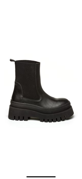 Ghete piele negre Steve Madden