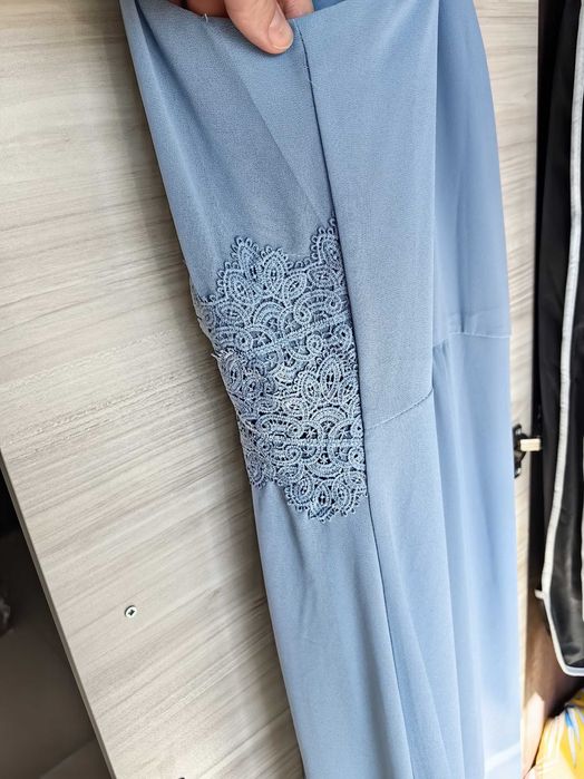 Дълга официална рокля VILA, синя, размер 40