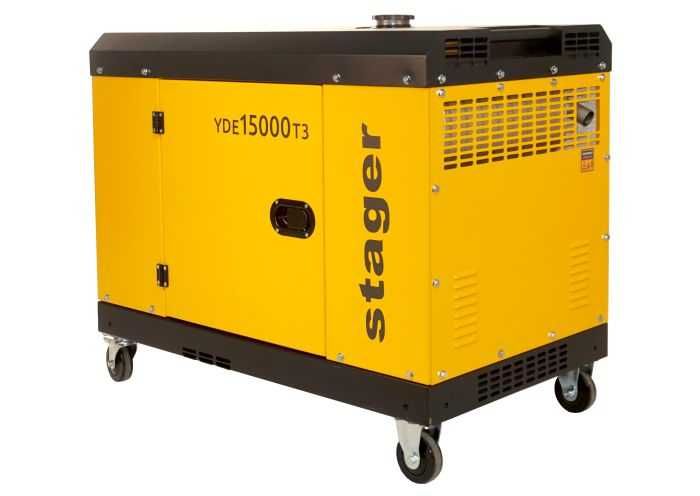 Generator Insonorizat Stager YDE15000T3 Trifazat 14kVA 19A Diesel