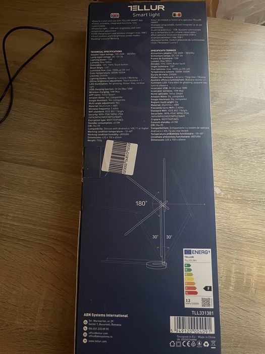 Led wi-fi лампа Tellur