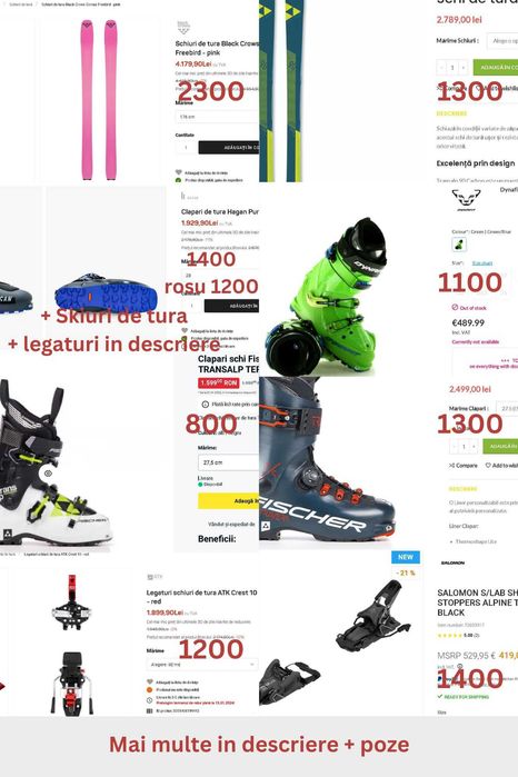 Clapari ski de tura legaturi Dynafit Fischer Movement Salomon legaturi