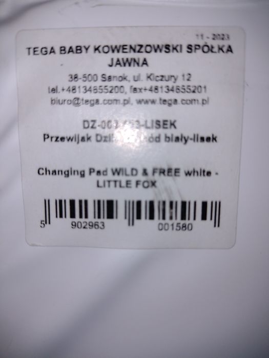 Masuță de înfășat Tega Baby