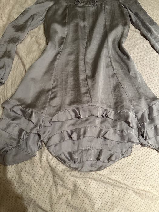 Сребристо сива рокля Бенетон