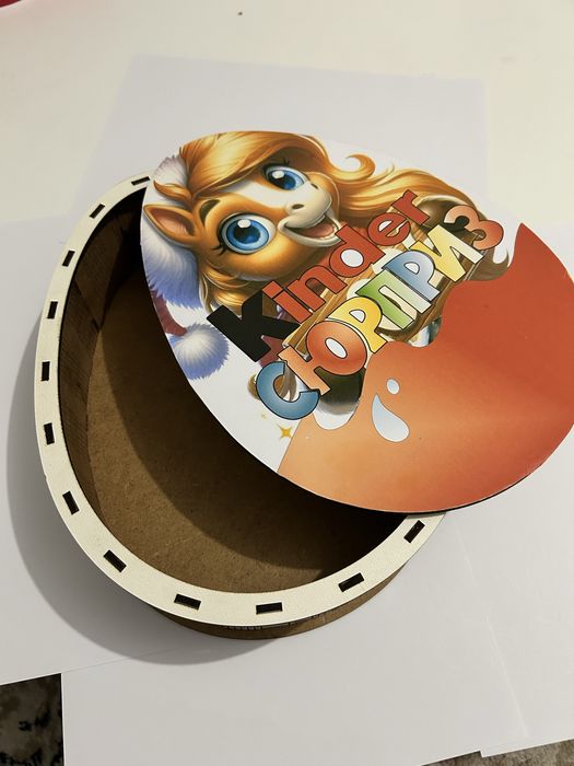 Киндер коробка из дерево