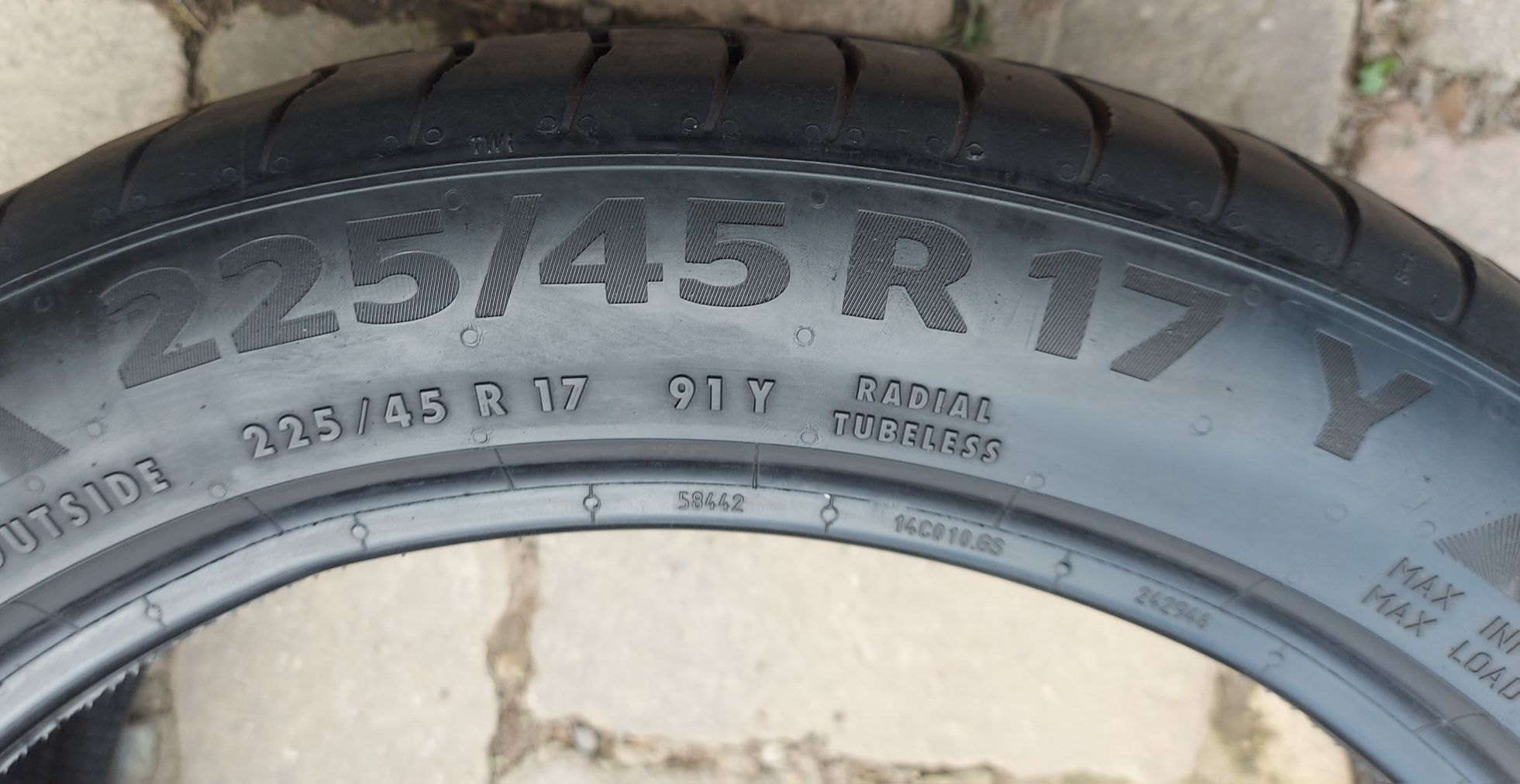 Set 4buc 225/45 R17 91Y Continental PremiumContact 6 vară