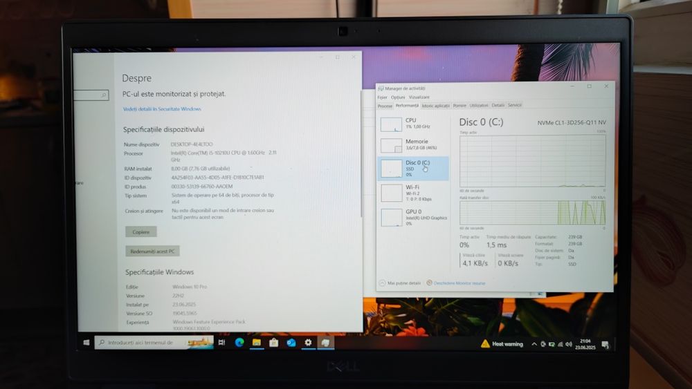 Laptop Dell Latitude_i5 10210U Gen 10_SSD 256_8GB DDR4_15.6"FHD IPS