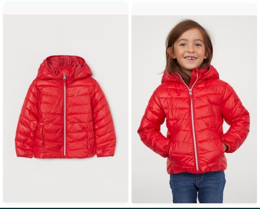 Червено преходно яке р-р 134/ 140 см.