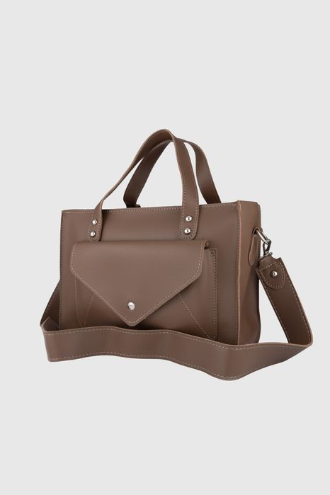 НОВО! ЛИКВИДАЦИЯ! Дамска чанта Eleganza-Кафяво