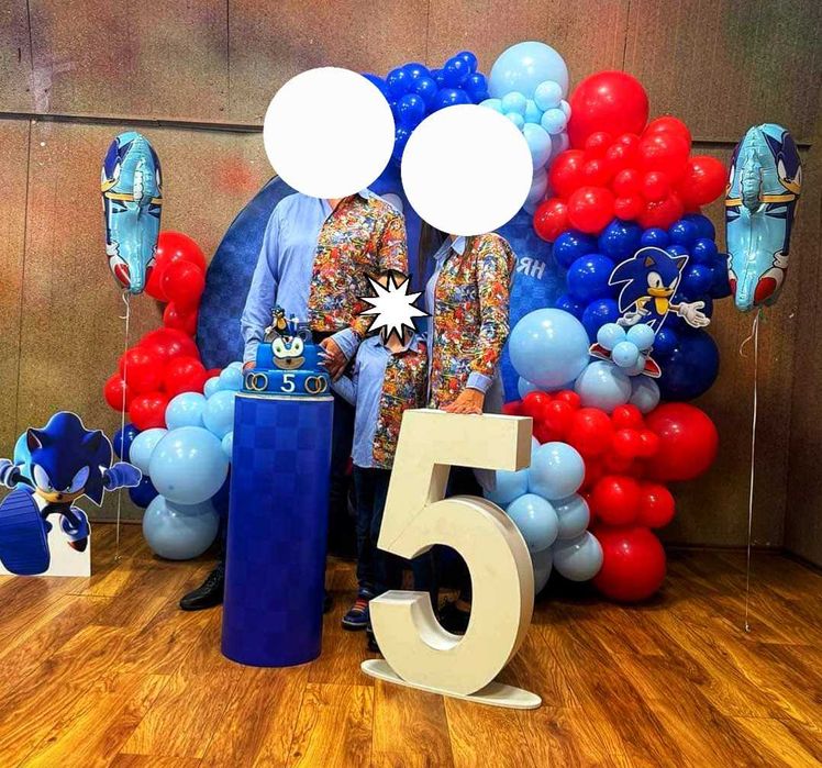 Лот / комплект ризи Соник цялото семейство-мама М,баща 2XL,дете 122