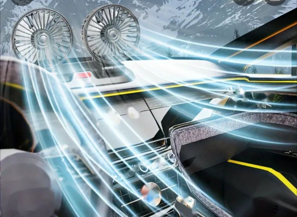 Ventilator auto cu doua capete 12 vati