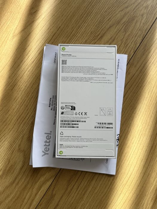 Бартер нов iphone 17 pro max 256gb 36м гаранция