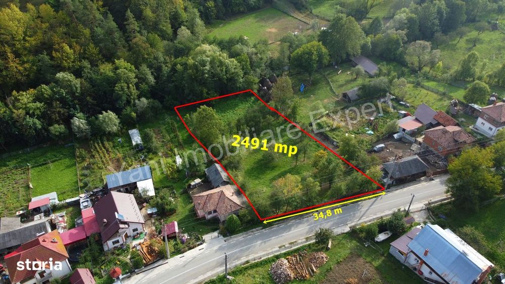 Teren de vânzare în comuna Arefu, județ Argeș.