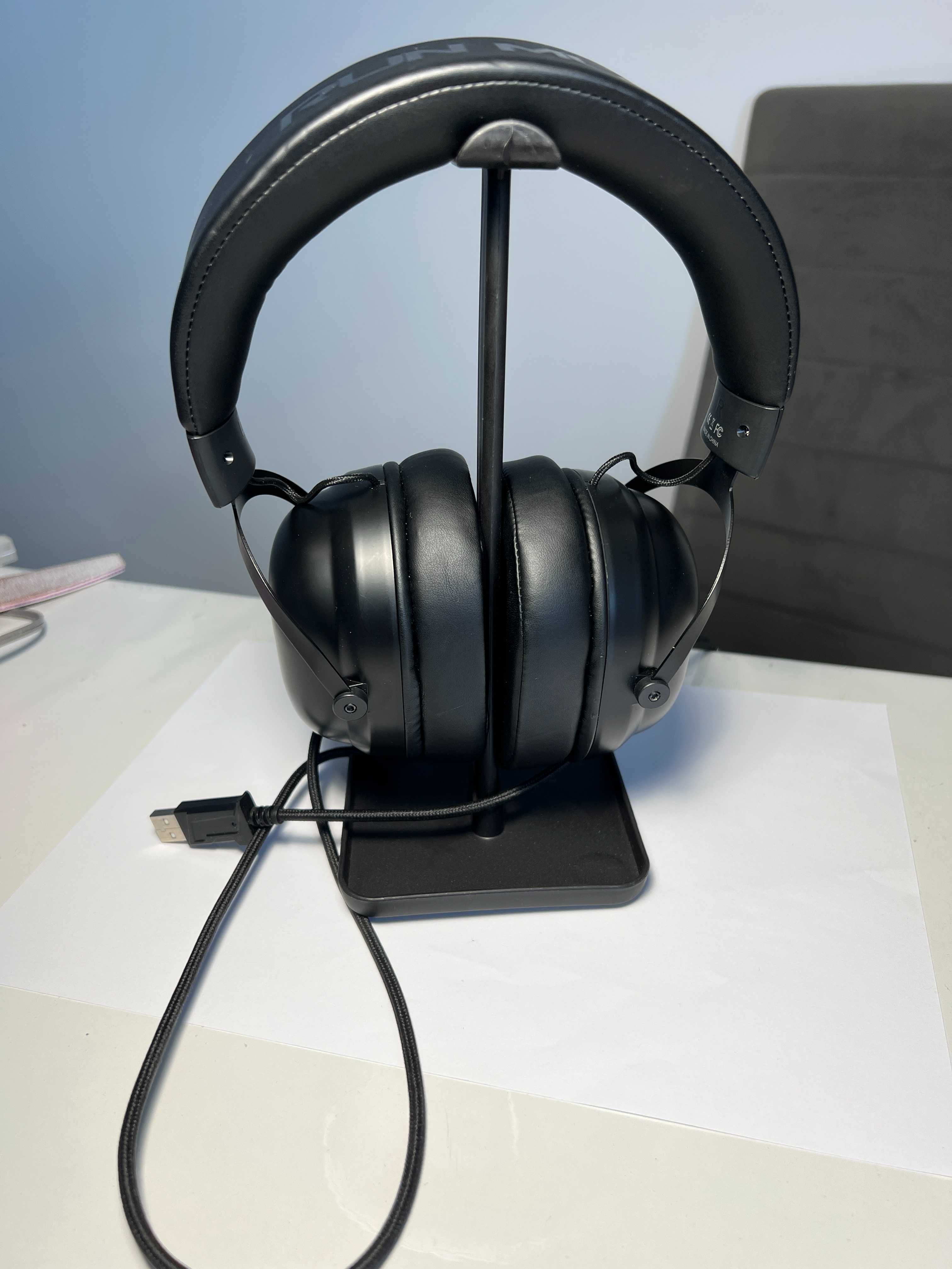 Casti gaming profesionale Runmus X11 USB, microfon detasabil, RGB