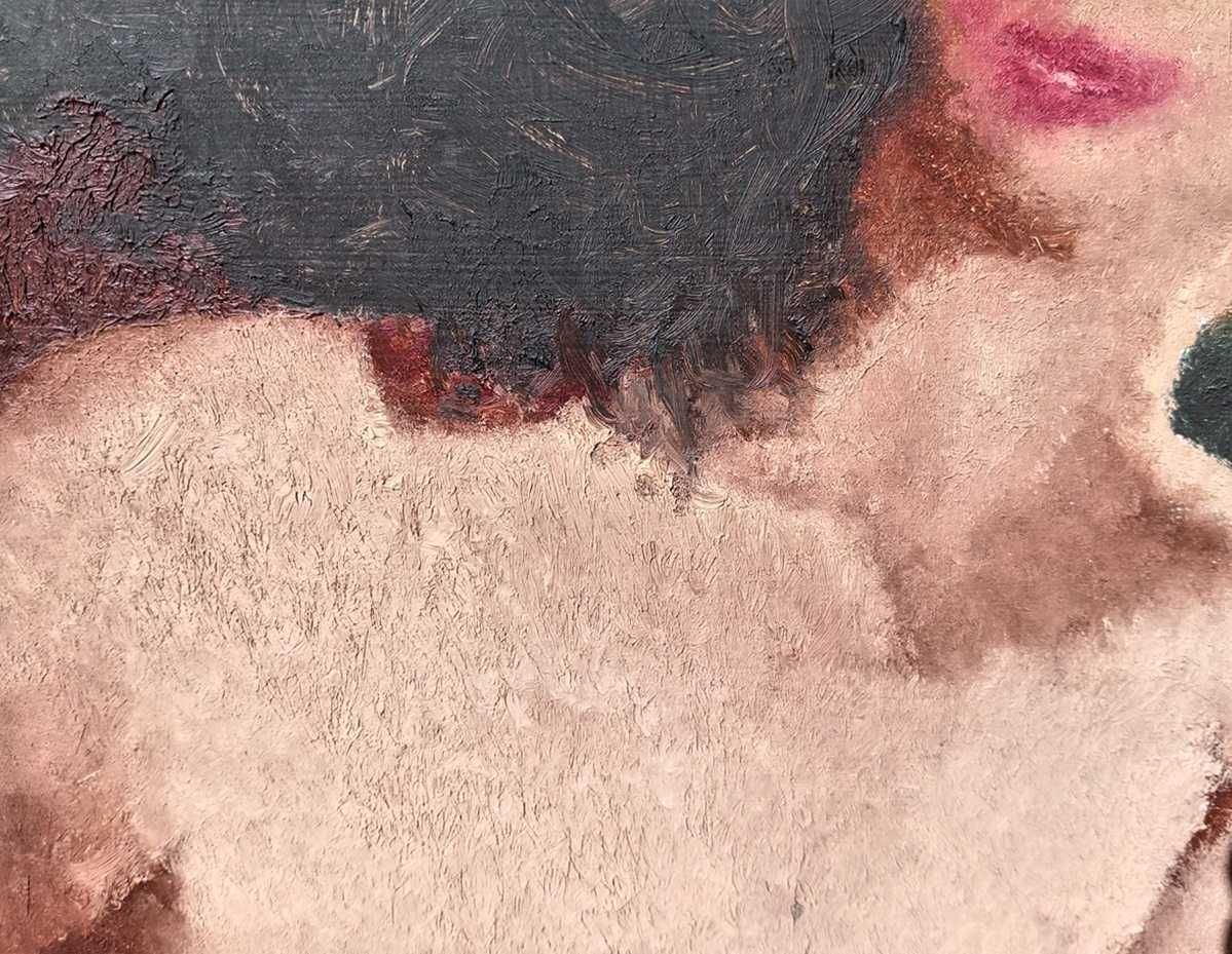 Tablou vechi - nud femeie - semnat Pierre Braun