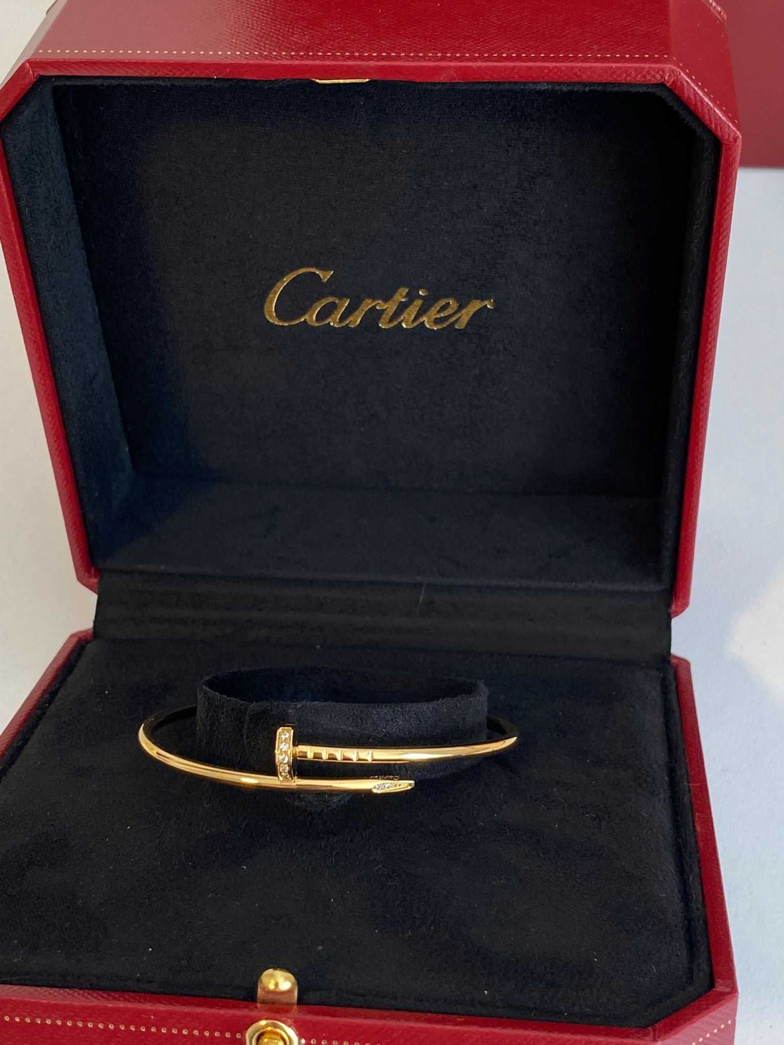 Brățară Cartier Juste un Clou Small 15 Gold 24K diamond cu cutie