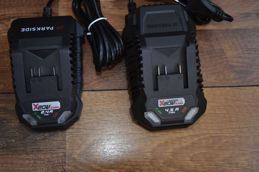 Нови зарядни устройства Parkside за батерии 20V, 2.4A и 4.5A