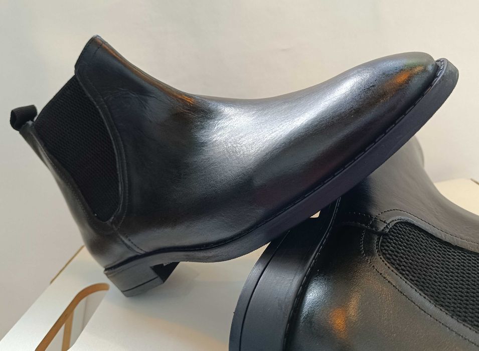 Ghete chelsea plain toe 43 premium Redfoot NOI piele naturala moale