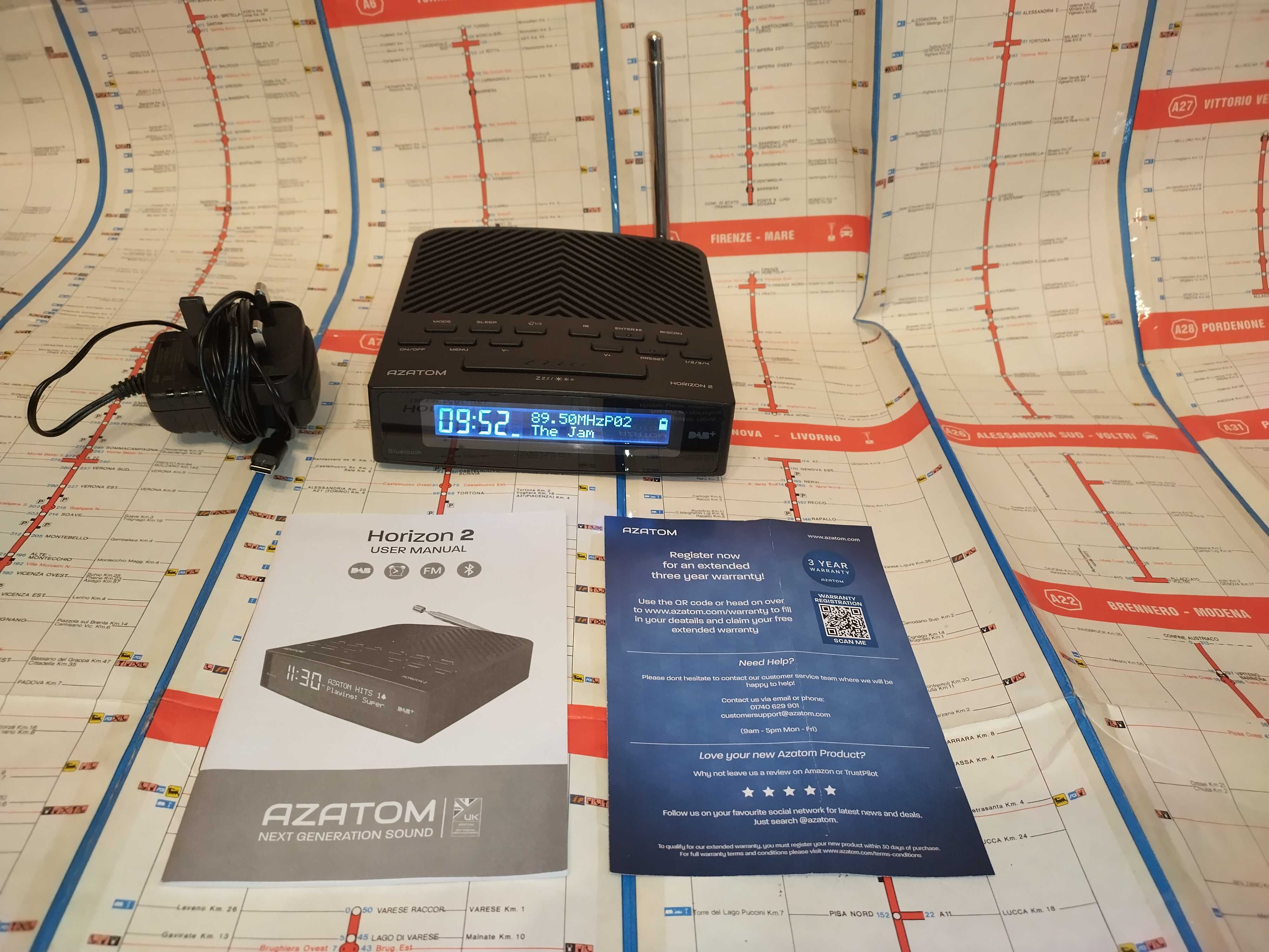 ПРОМО! Azatom DAB FM AM Radio Bluetooth USB радио говорител с колонка