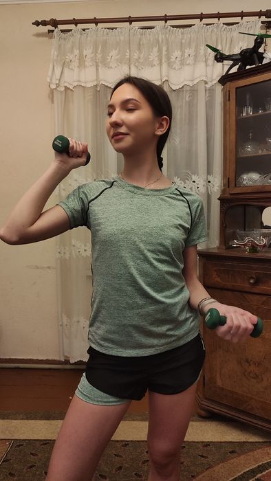 Спортивная(физкультурная) форма.Шорты-футболка.Для девочек