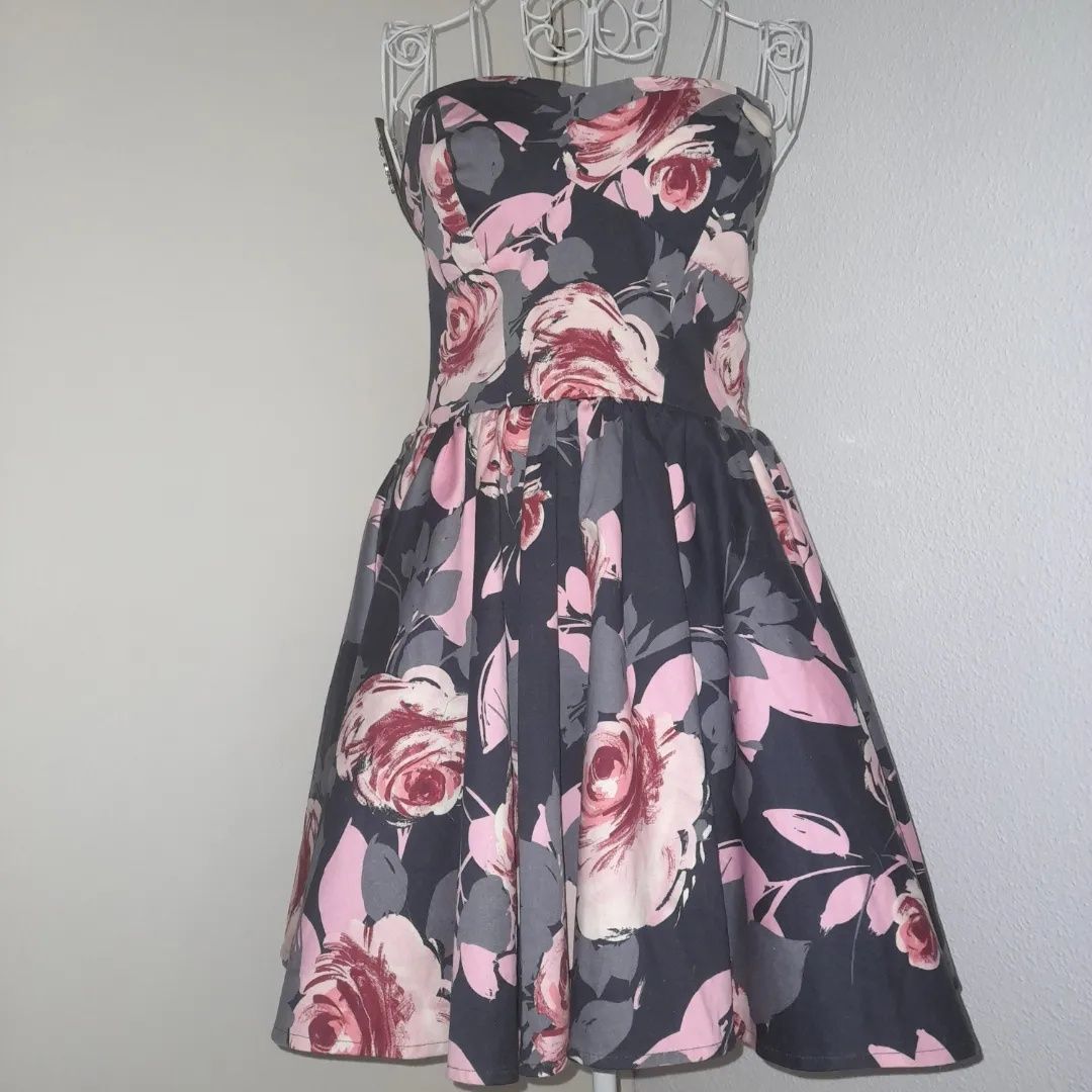 Rochie model 50,s pinup print floral