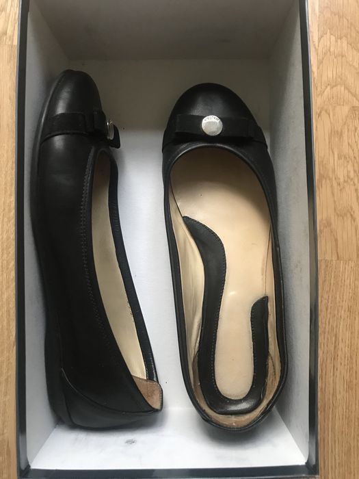 Балетки из чистой кожи