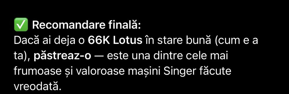 Mașina de cusut SINGER