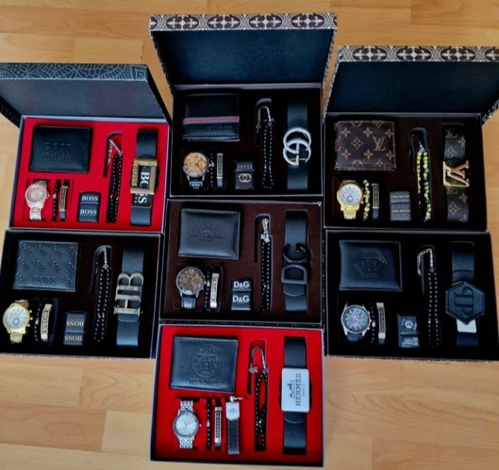 Truse cadou barbati7 piese/cutie,saculet,etichetă