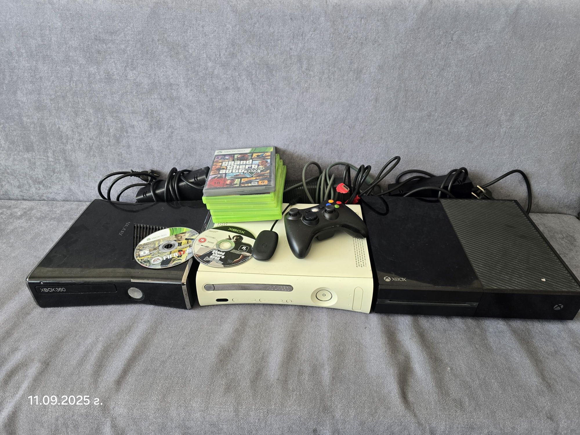Xbox one и два xbox 360