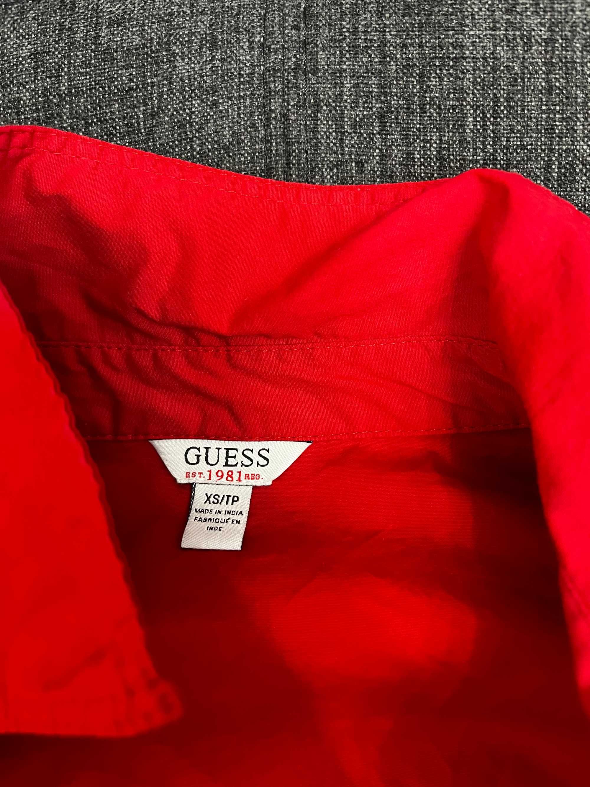 Чисто Нова Червена Дамска Риза GUESS S Размер