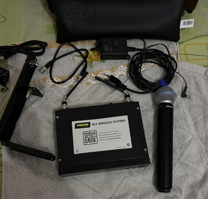 Microfon wireles shure beta58a, cu blx24r !