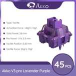 Механические переключатели / свитчи AKKO LAVANDER V3 PRO 45 штук