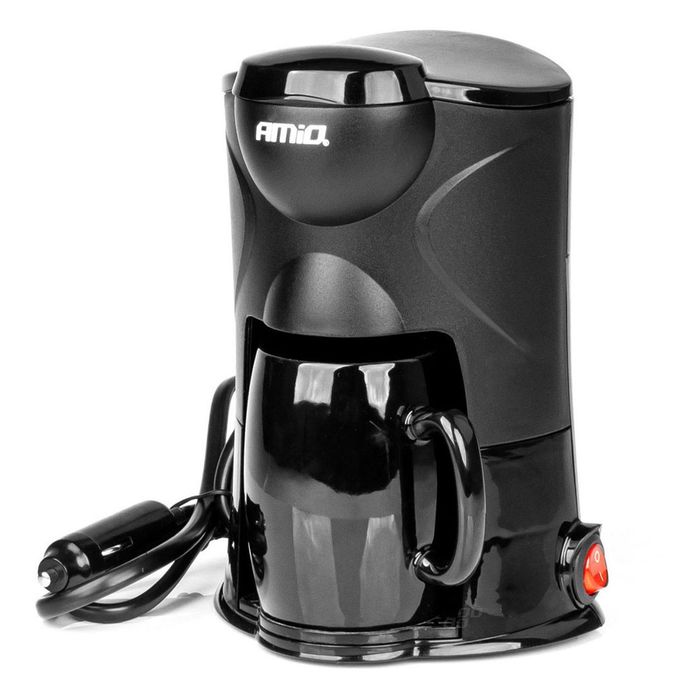 Aparat de cafea cu conector pentru priza auto, 0.15L, 12V, 170W, Amio, 1 buc