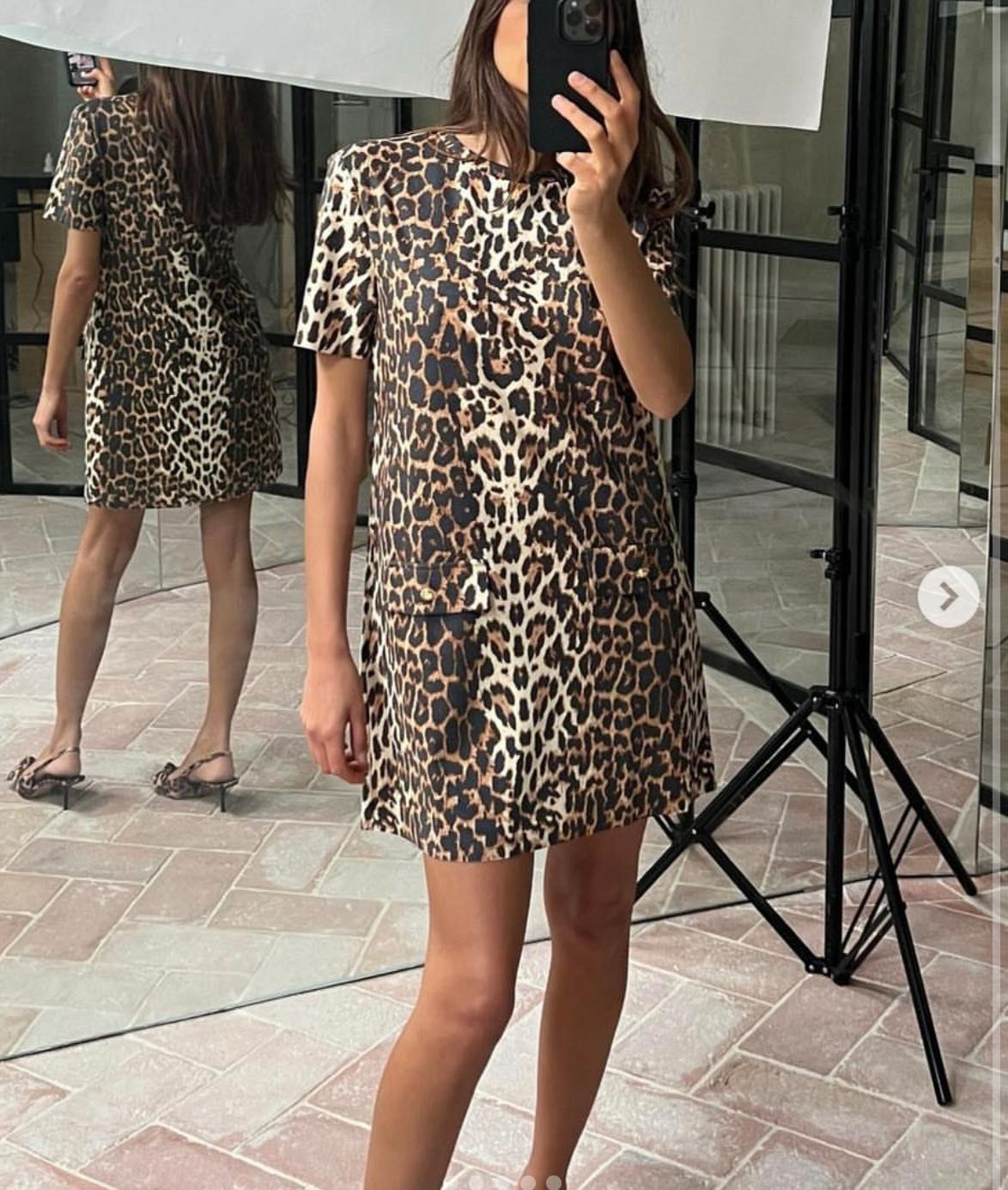 Рокля Zara леопард